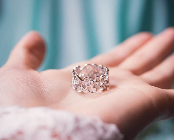 Ring: Sterling Silver Secret Garden Geometric Ring