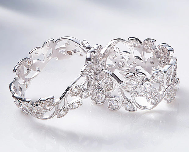 Ring: Sterling Silver Secret Garden Geometric Ring