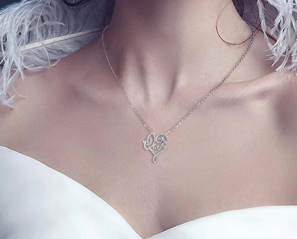 Sterling Silver Celtics Knot Love Style Necklace