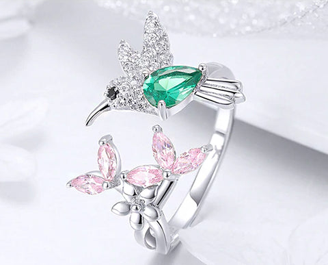 Ring: Sterling Silver Humming bird Ring