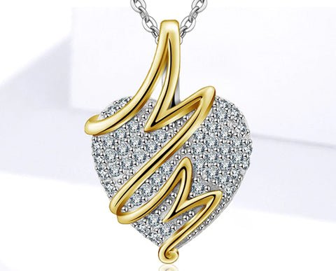 Necklace: Sterling Silver To Mother's Love Gold MoM Necklace