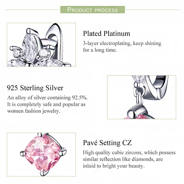 Earring: Sterling Silver Cube Star Earrings