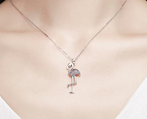 Sterling Silver Flamingo necklace