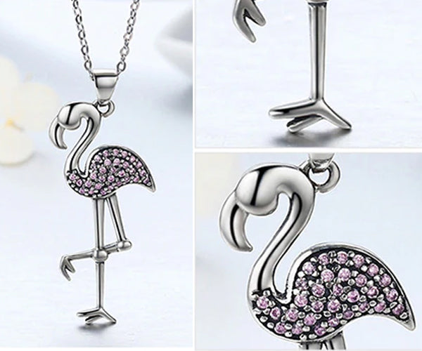 Sterling Silver Flamingo necklace