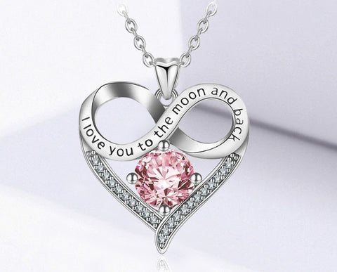 Necklace: Sterling Silver I love You Necklace