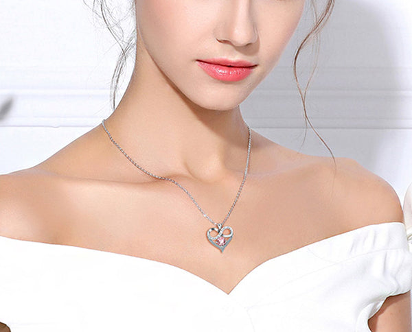 Necklace: Sterling Silver I love You Necklace